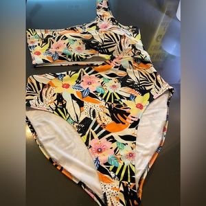 One-Shoulder, Side-Cutout, One-Piece Swimsuit